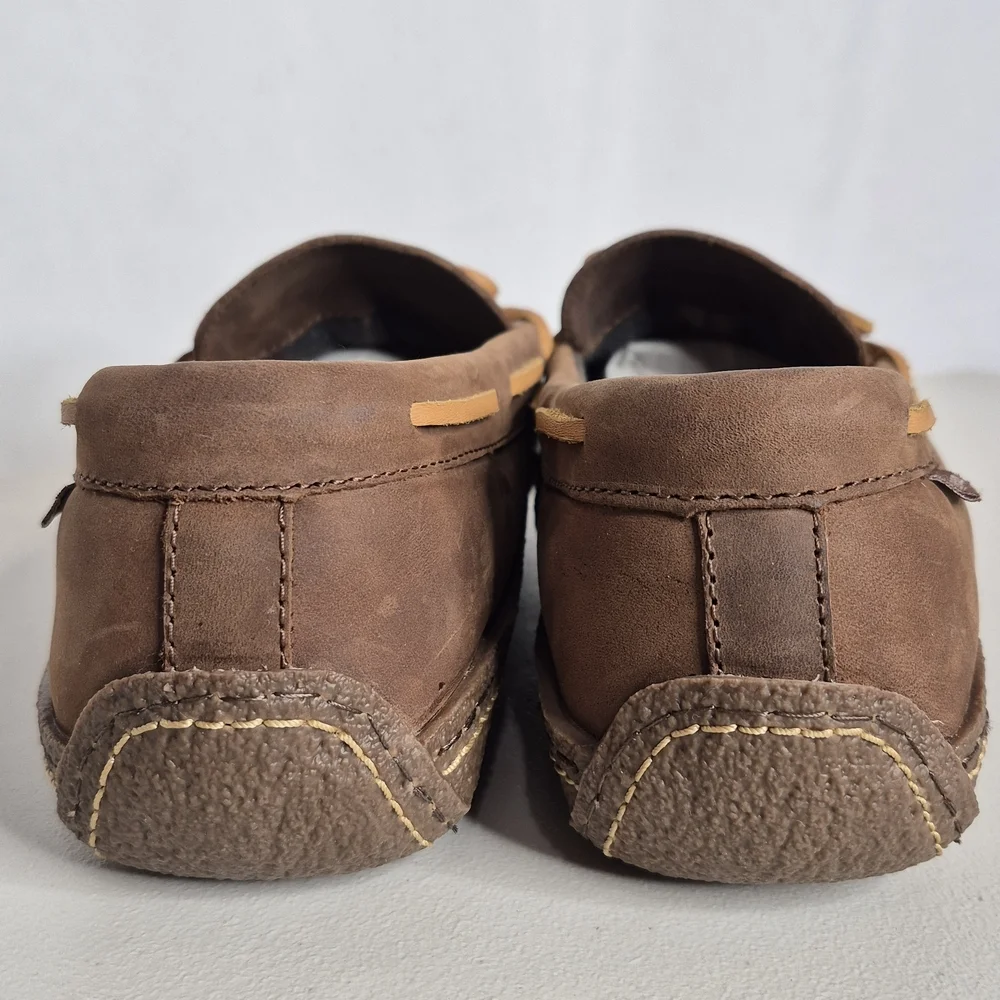 L.L. Bean Handsewn Flannel Lined Slippers - Size 10